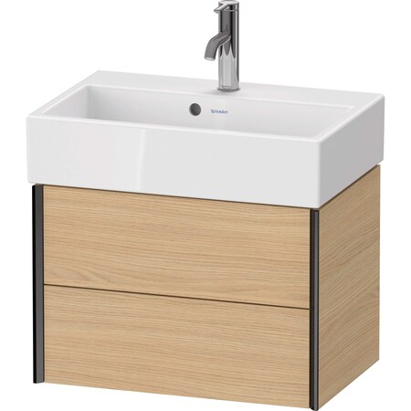 Xviu Two Drawer Wall-Mount Vanity Unit Natural Oak